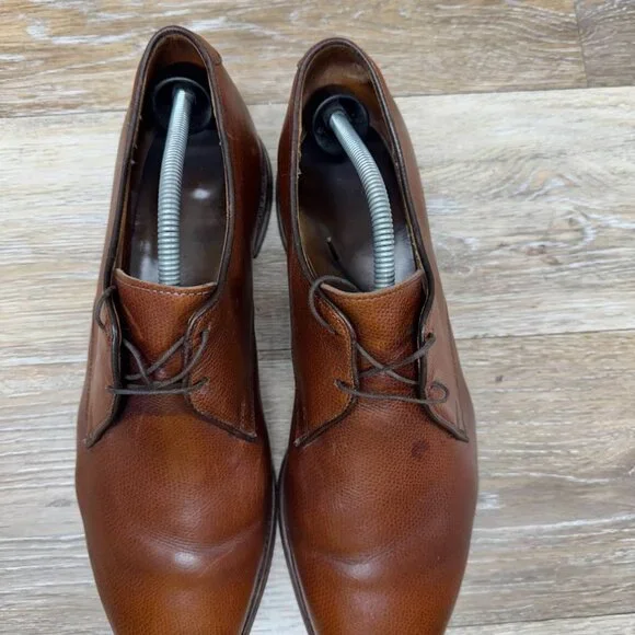 Allen Edmonds Lambert Brown Grained Leather Oxford Shoes Men's Size 11 - Picture 4 of 9